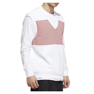ADIDAS Shmoofoil Gummo Sweater Stripe Vest White / Red Small